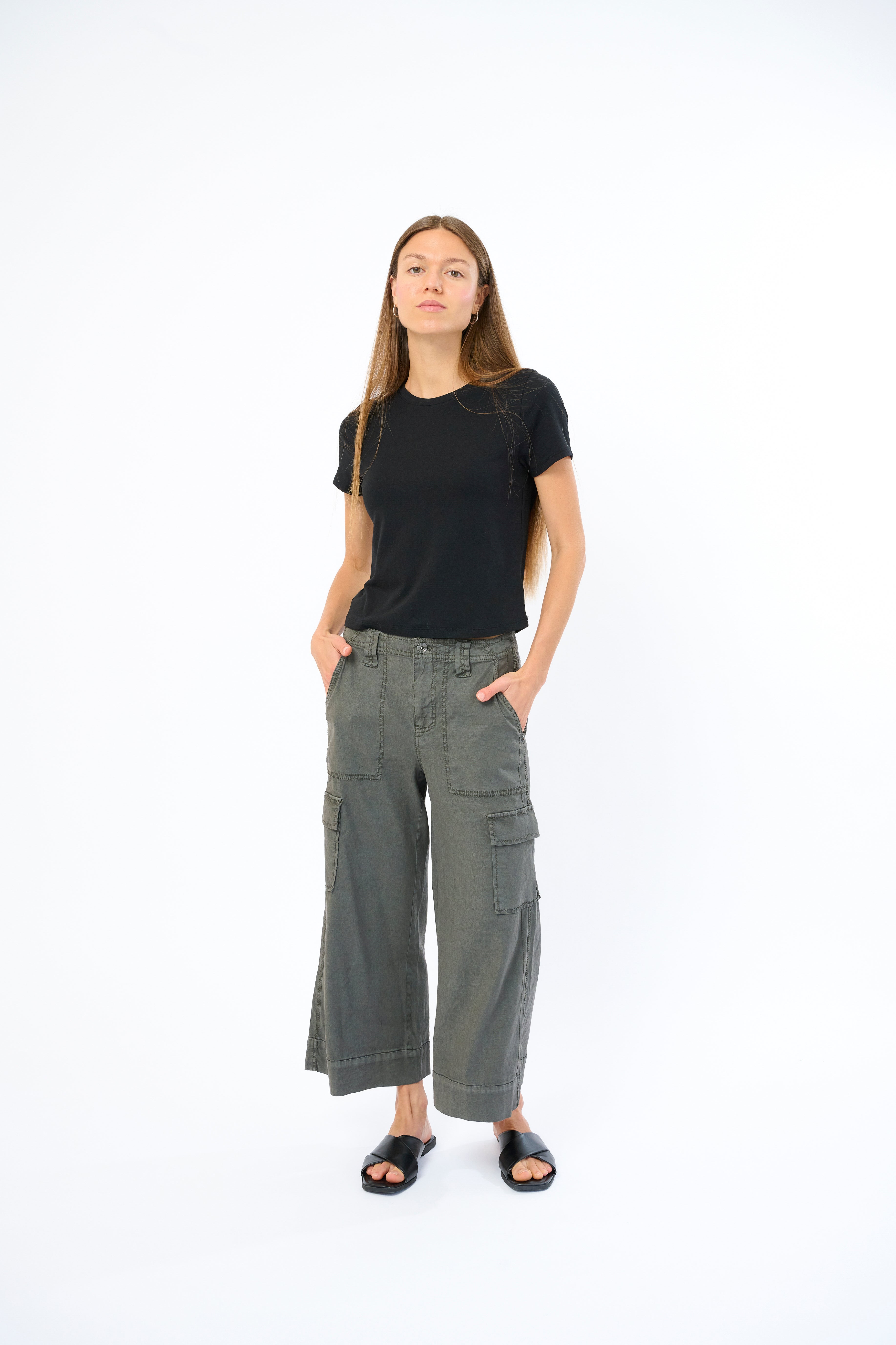 Galla Stretch Linen Pant