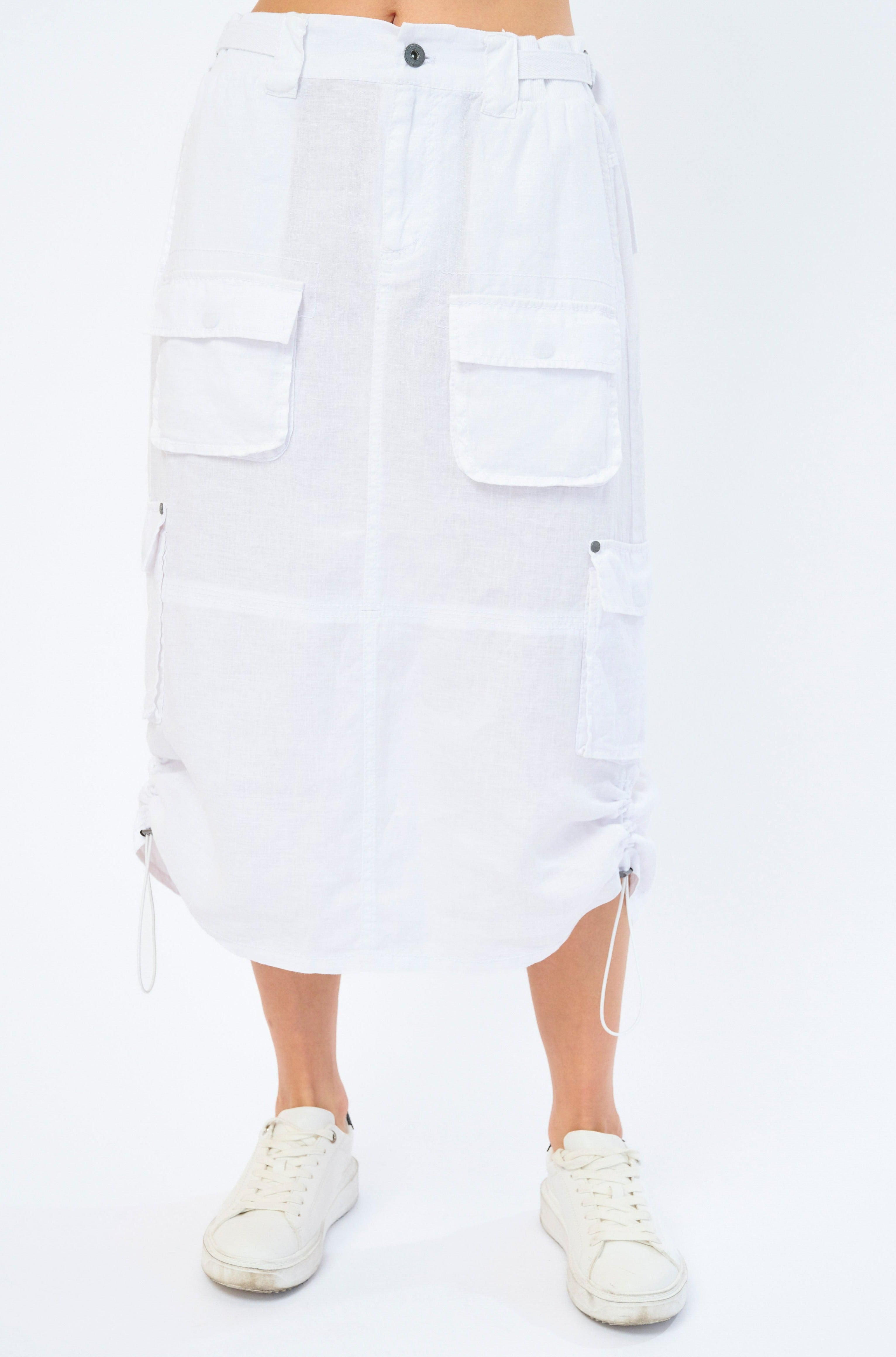 Lilo Midi Linen Skirt