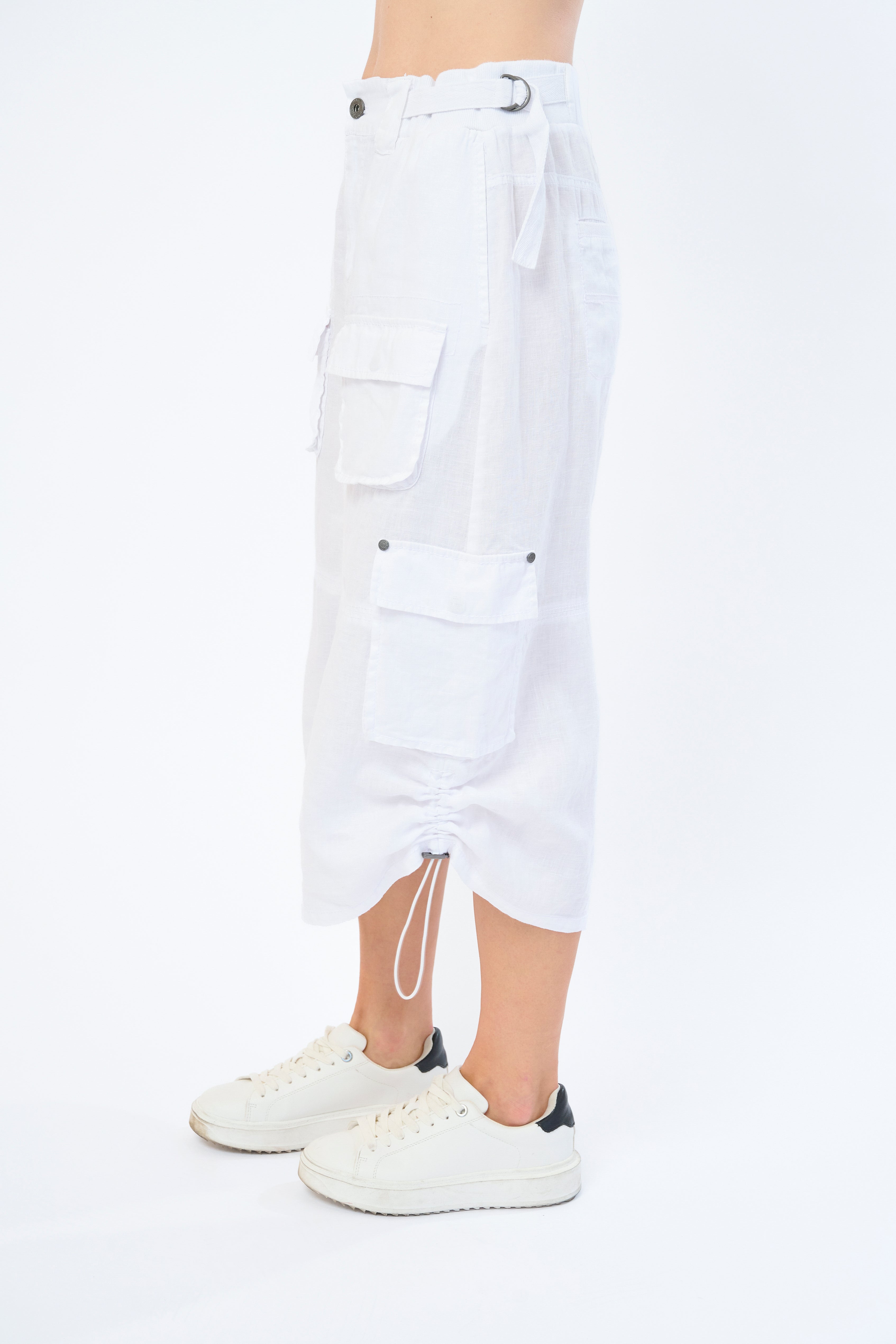 Lilo Midi Linen Skirt