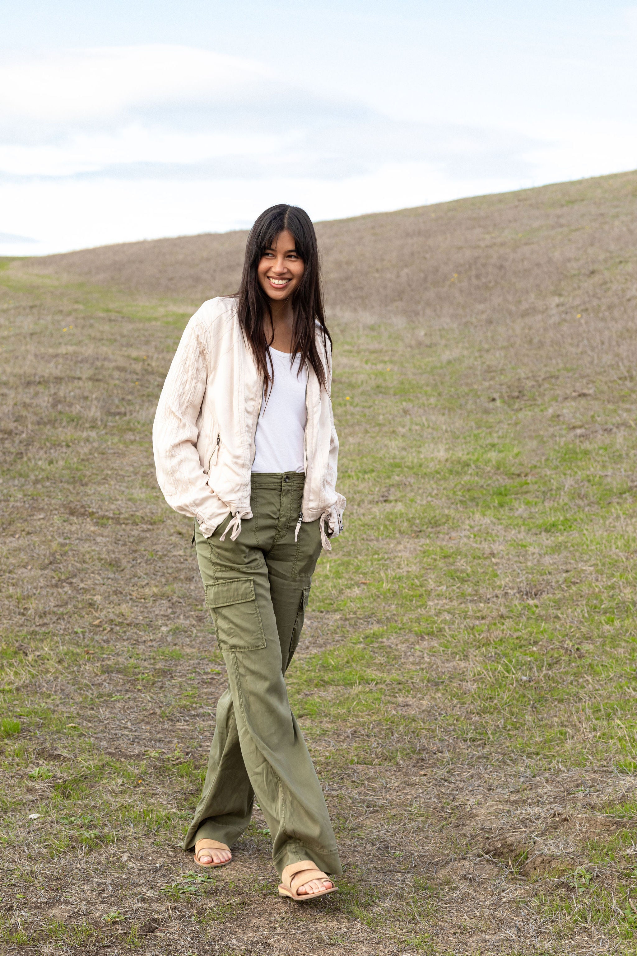 Nava Stretch Cupro Cargo Pant