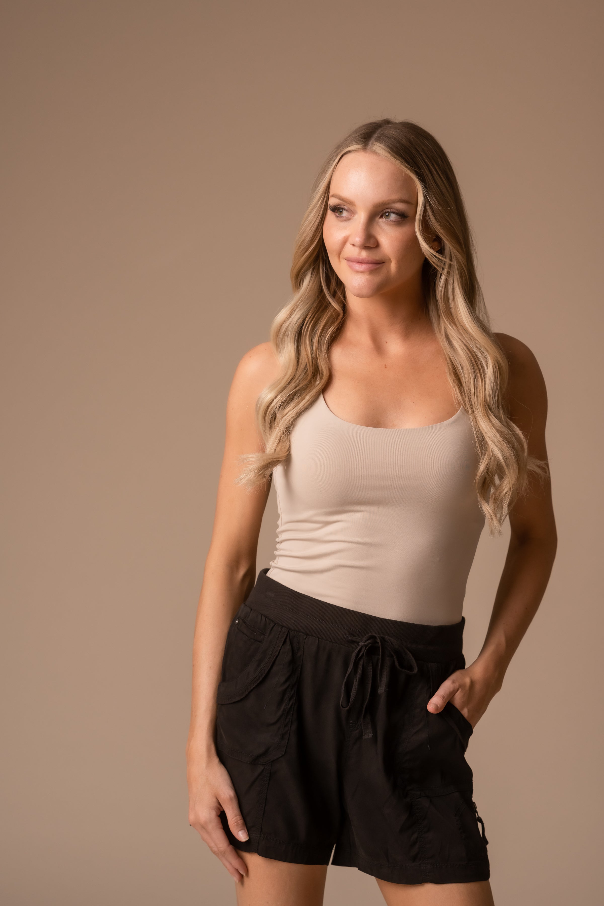 Solid Cupro Short