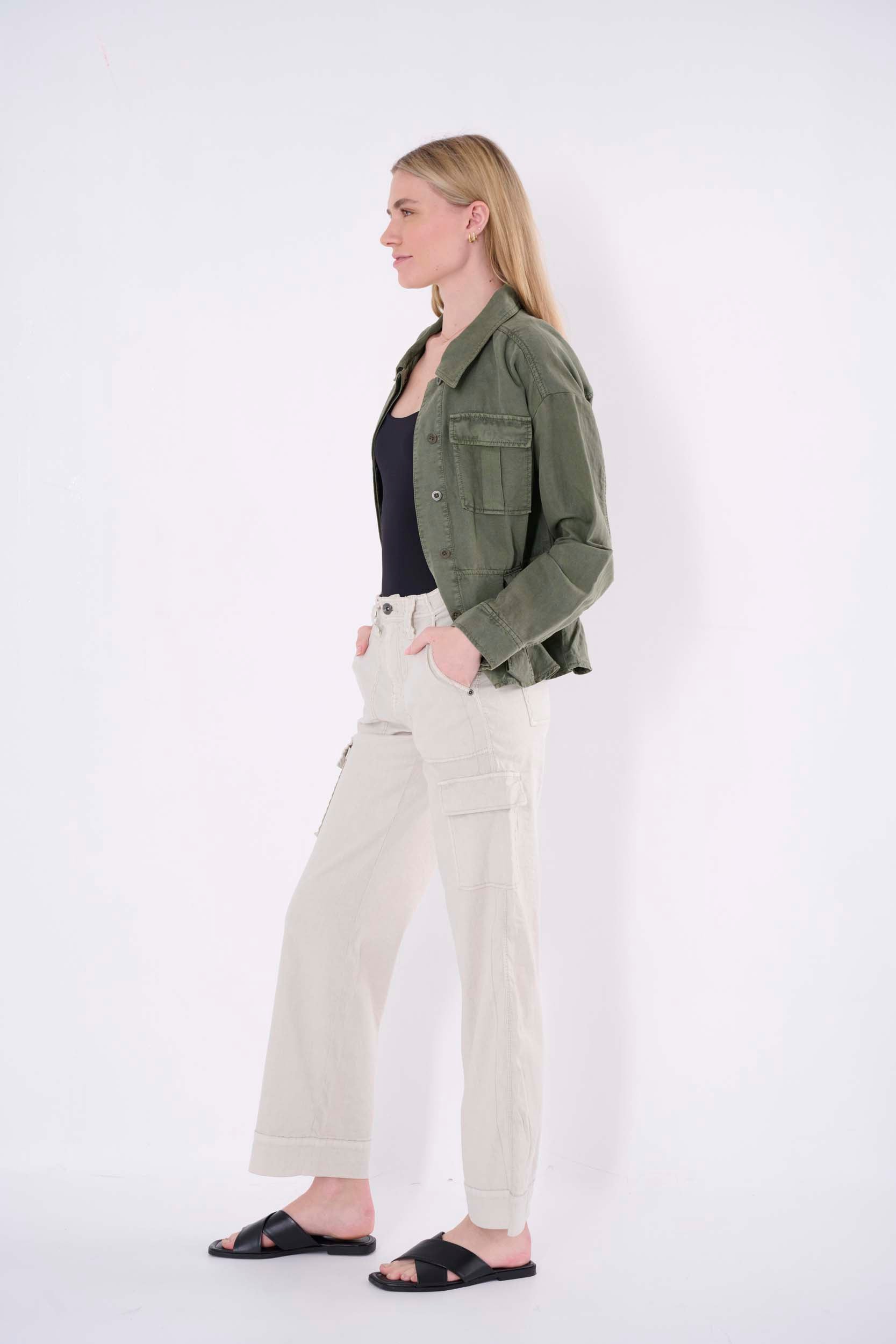 linen cargo pant womens