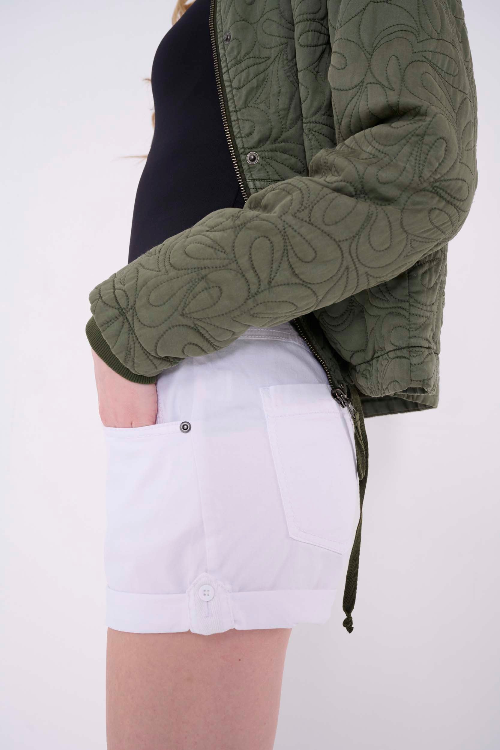 solid quilted jacket