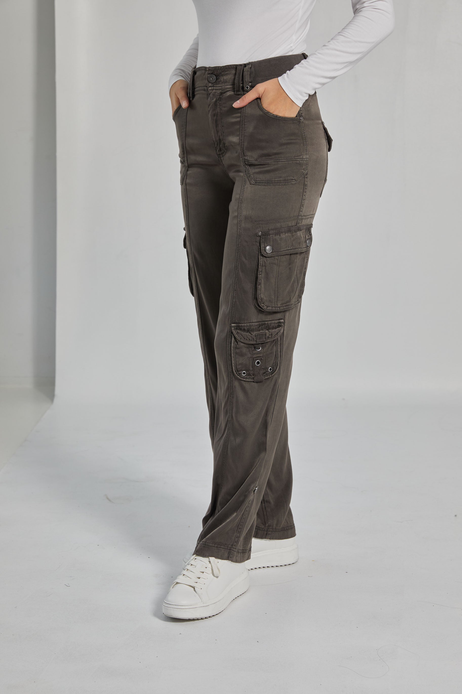 Cupro Pant Cargos Women