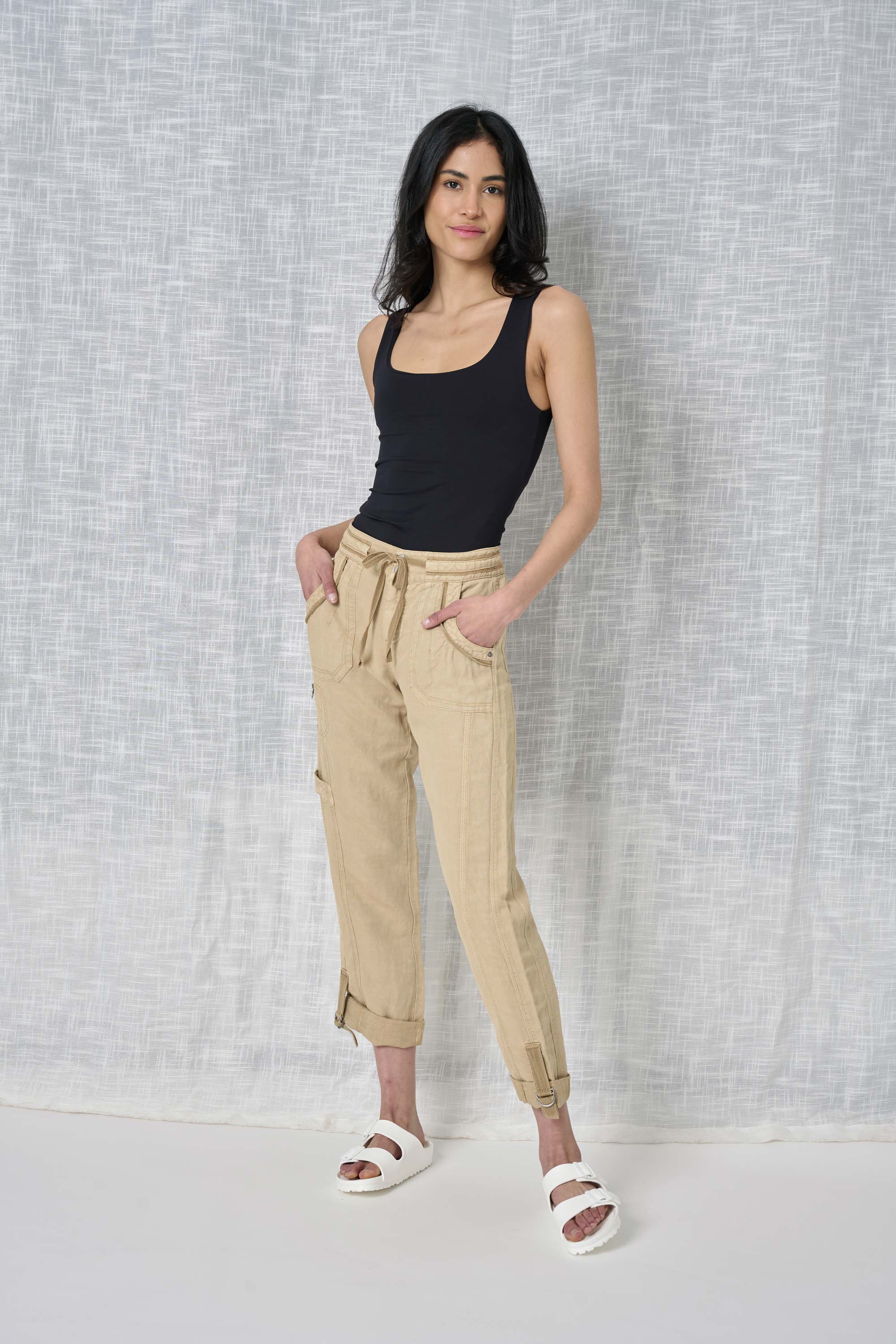  Solid Linen Pant