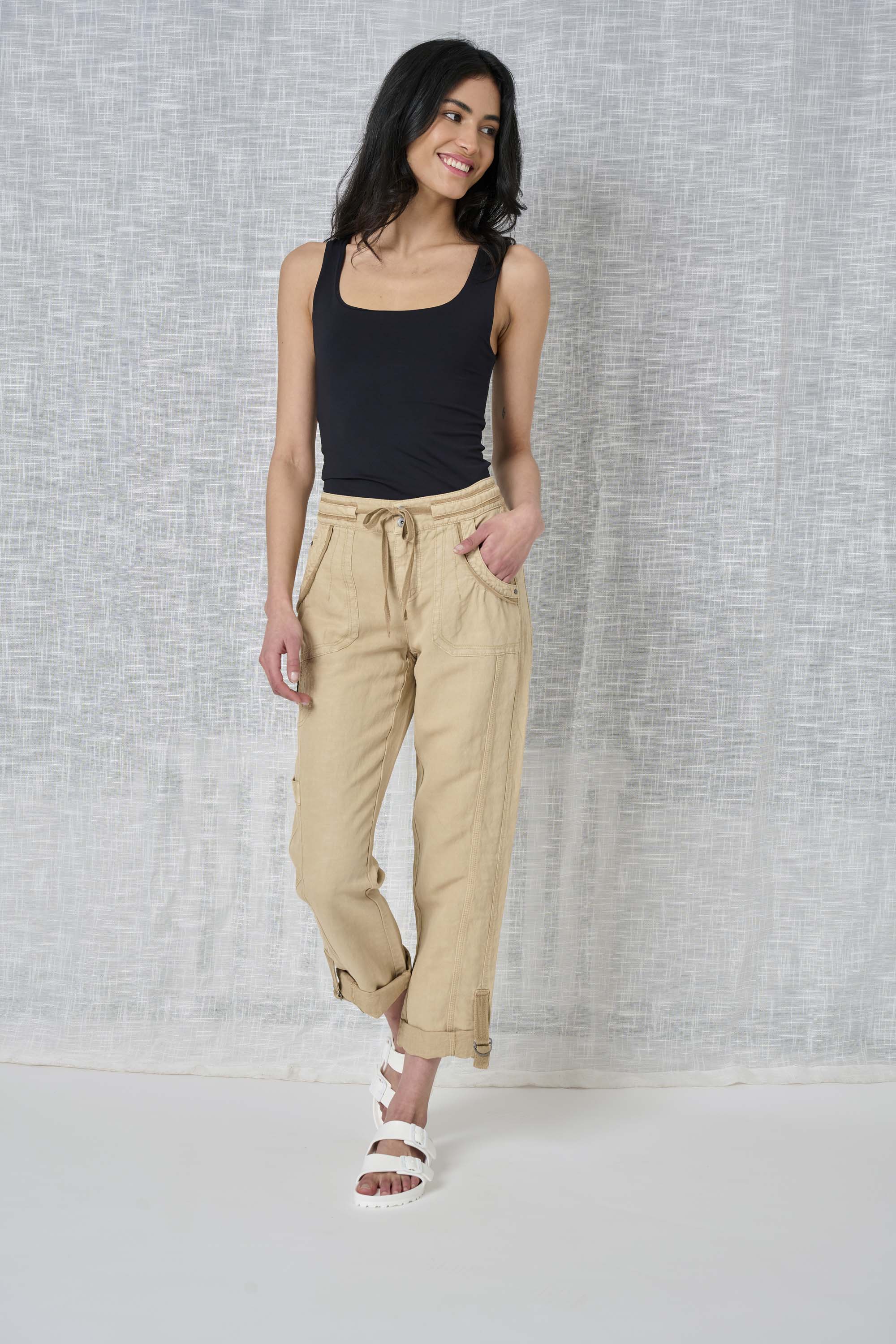  Solid Linen Pant