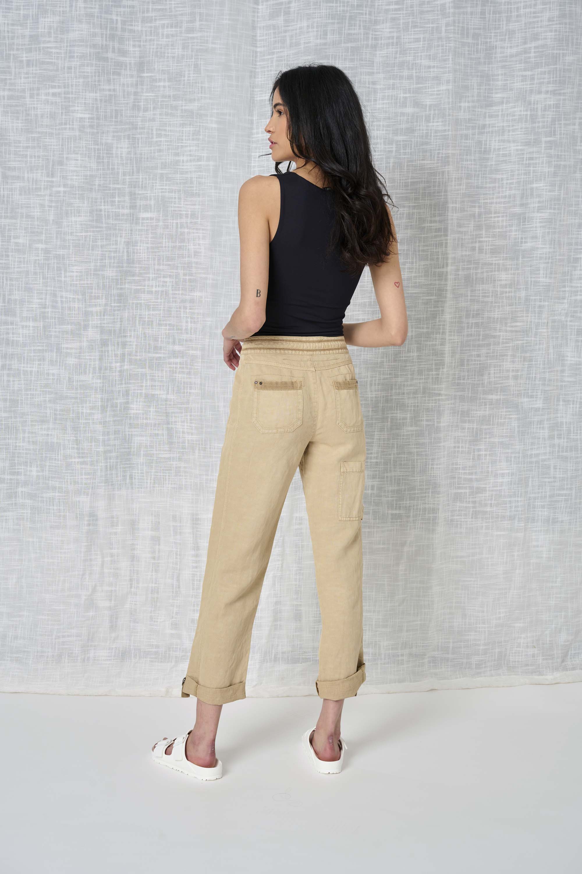  Solid Linen Pant