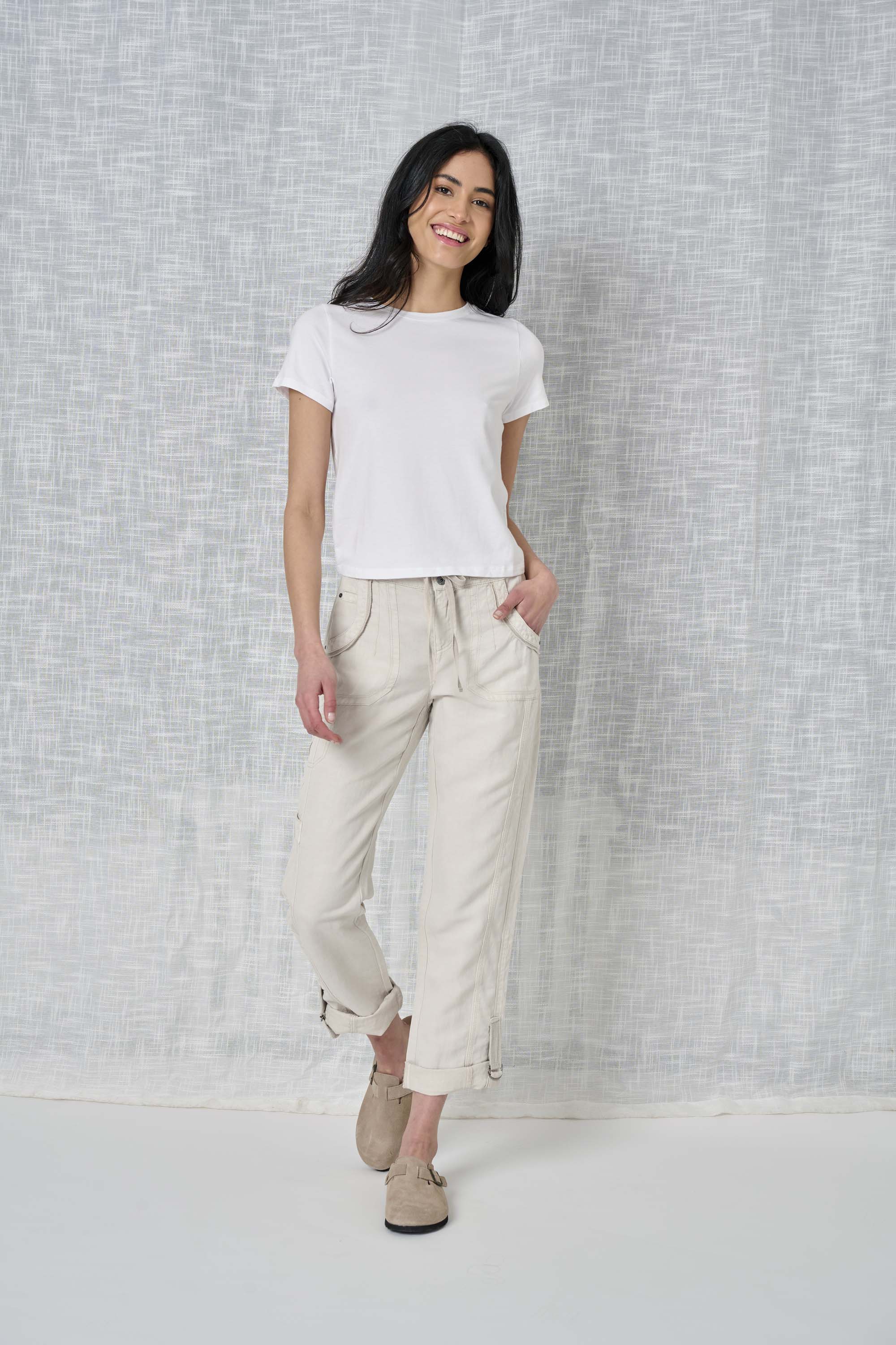  Solid Linen Pant