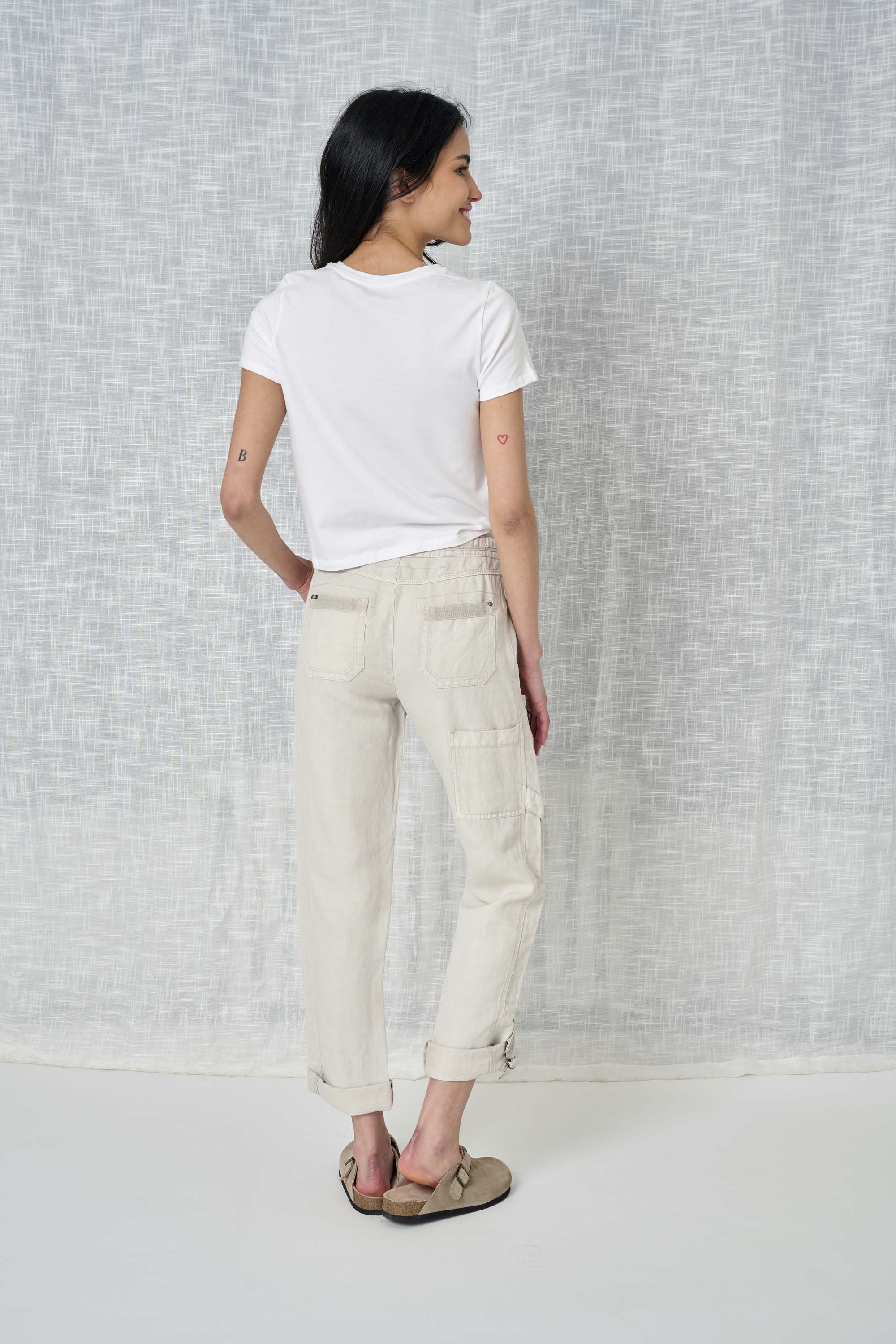  Solid Linen Pant