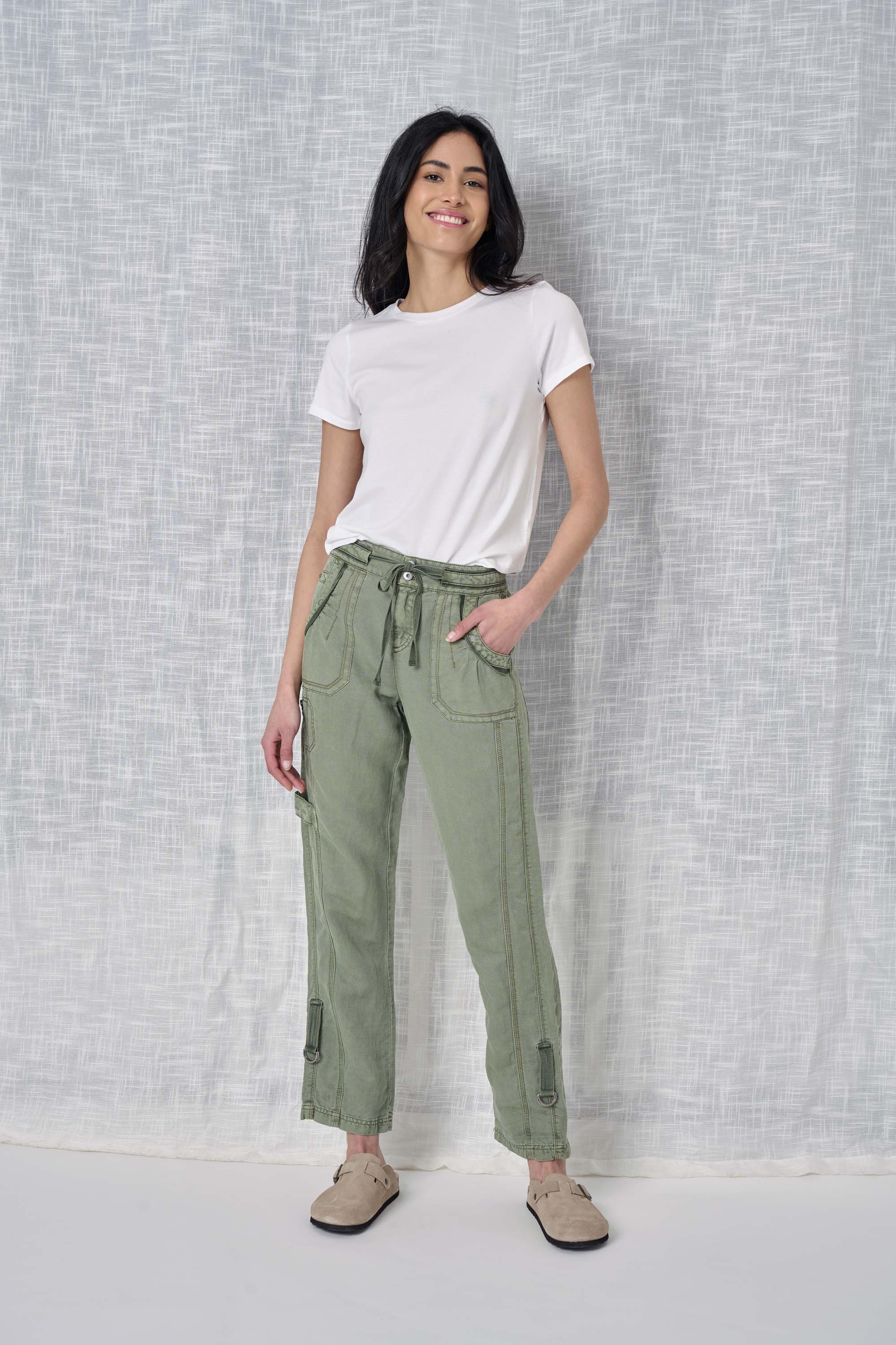  Solid Linen Pant