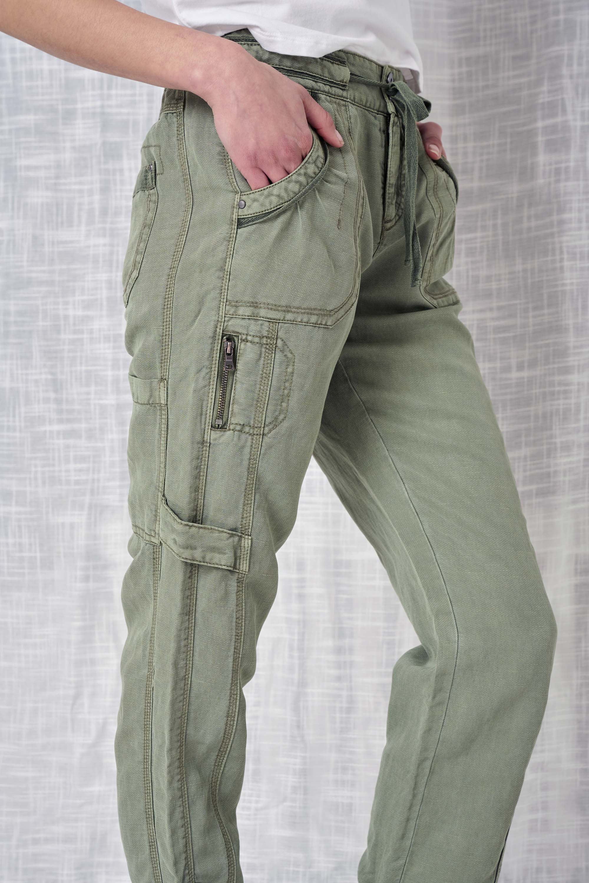  Solid Linen Pant