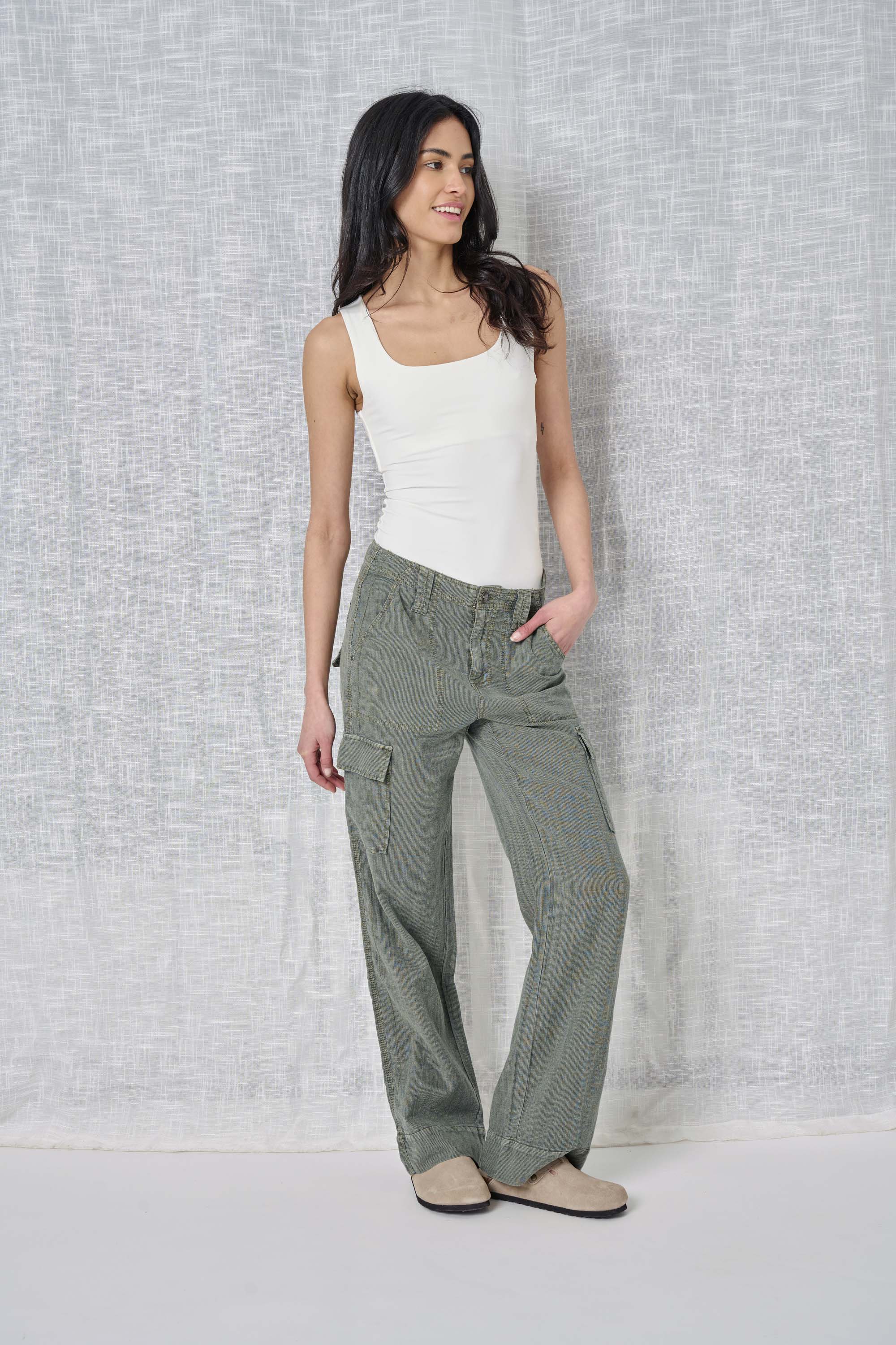 Stripe Linen Pant