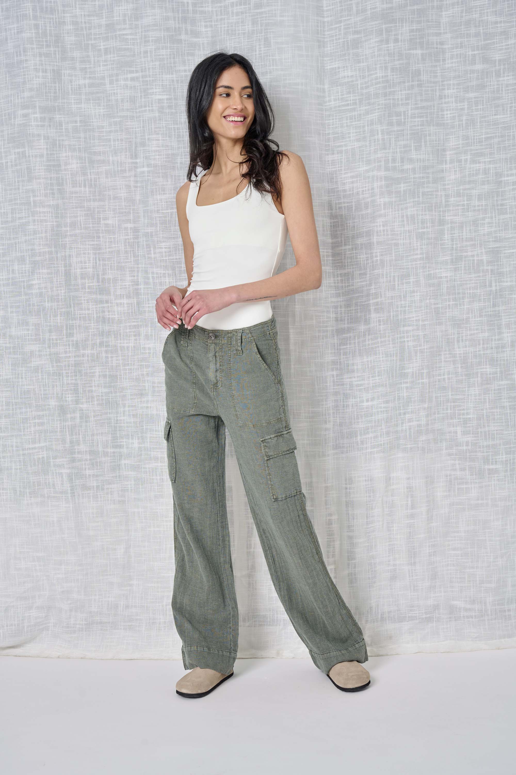 Stripe Linen Pant