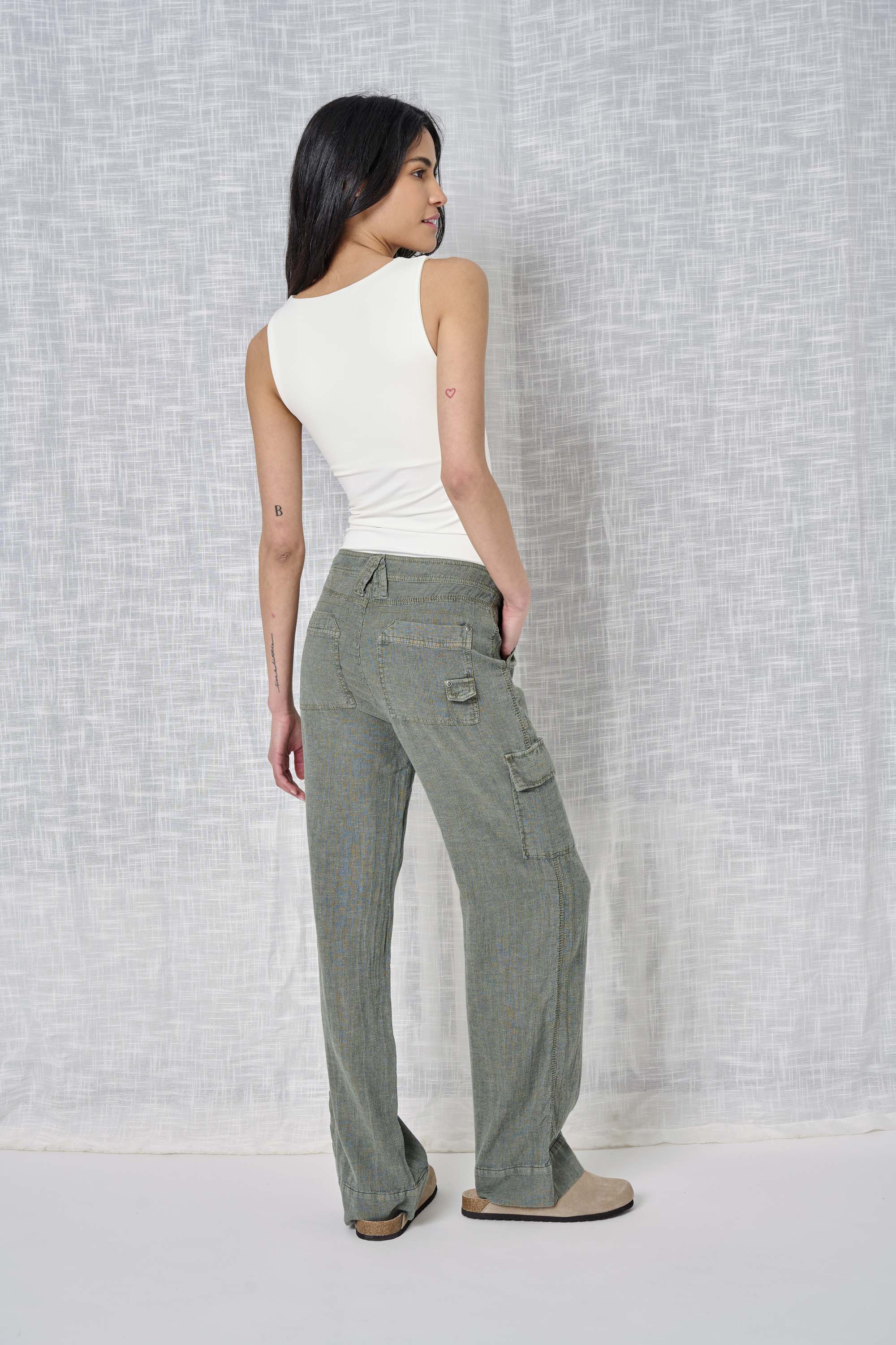 Stripe Linen Pant