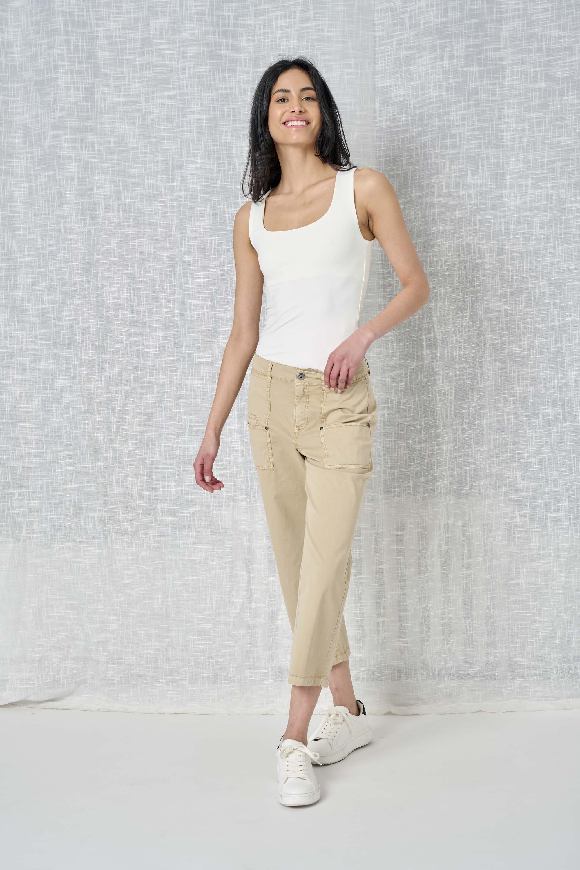 solid twill pant women