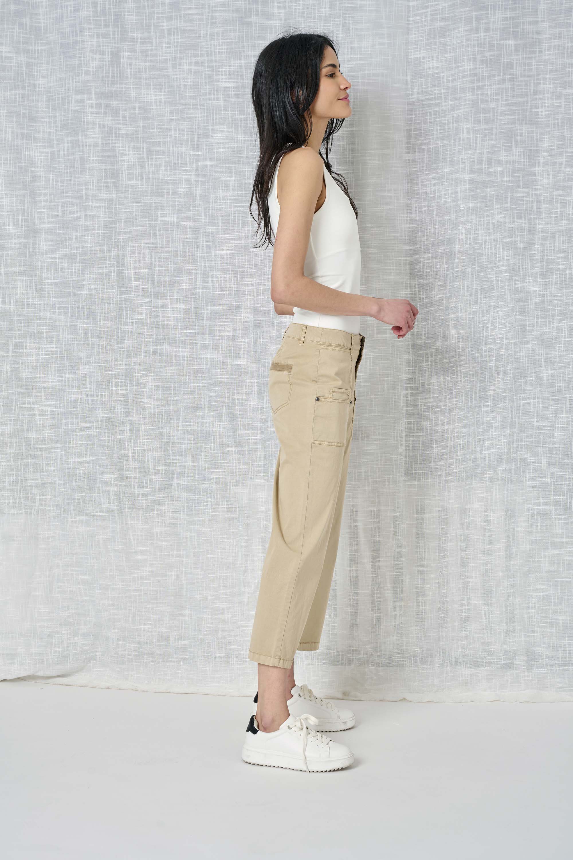 solid twill pant women
