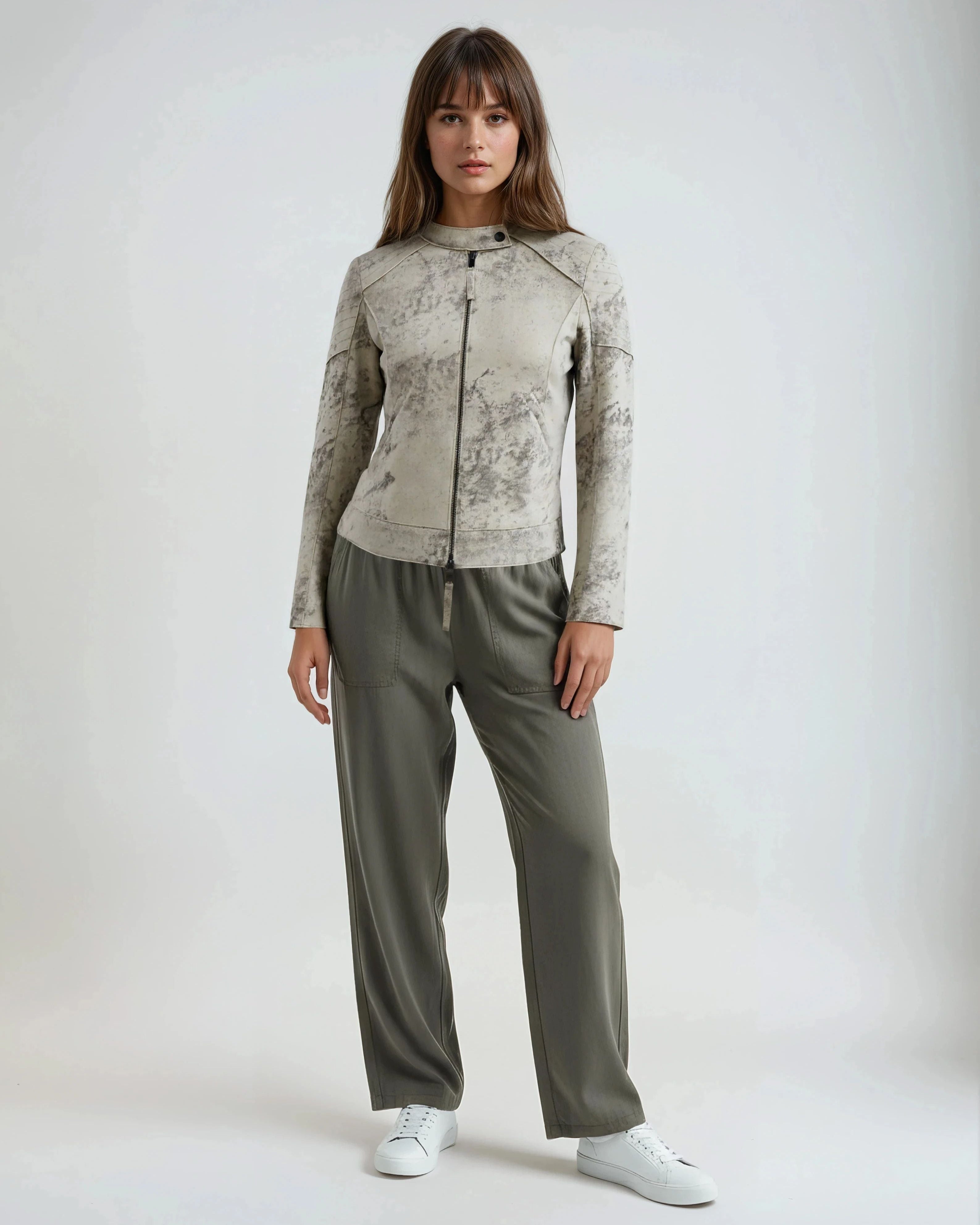 Bowery Distressed Suede Moto Jacket | Marrakech Clothing
