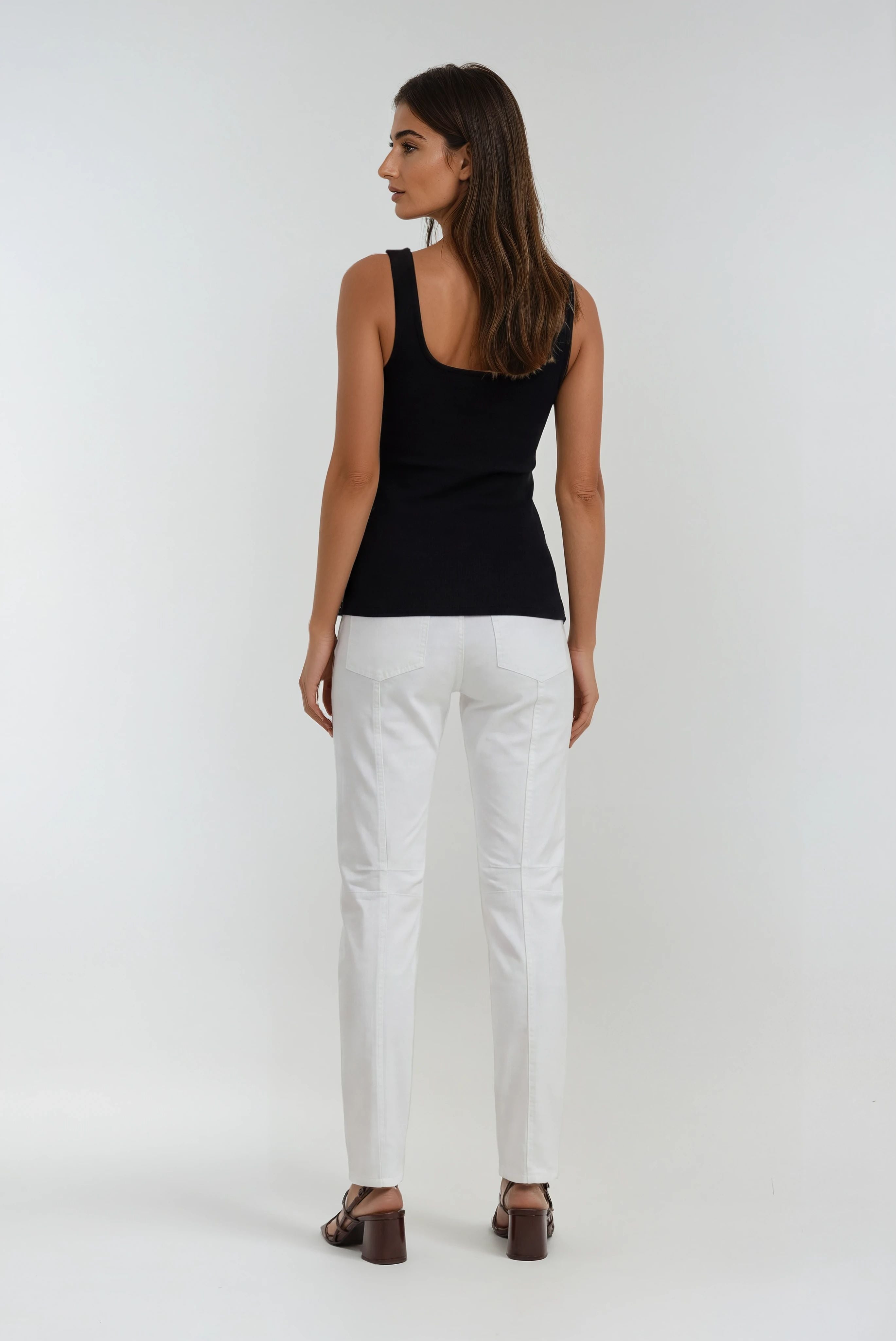 Leonard Stretch Poplin Straight-Leg Pant
