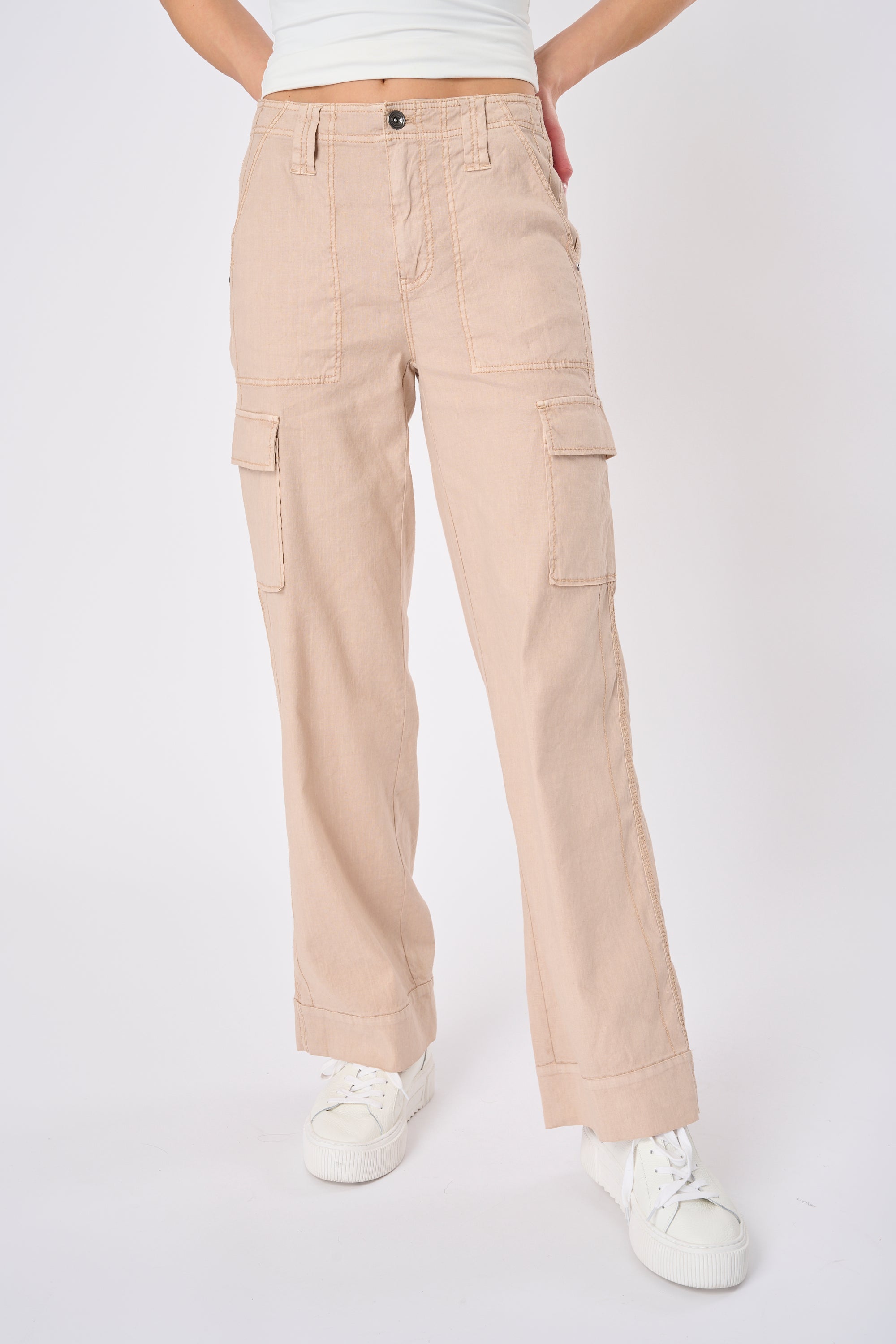 Ally Solid Cargo Pant