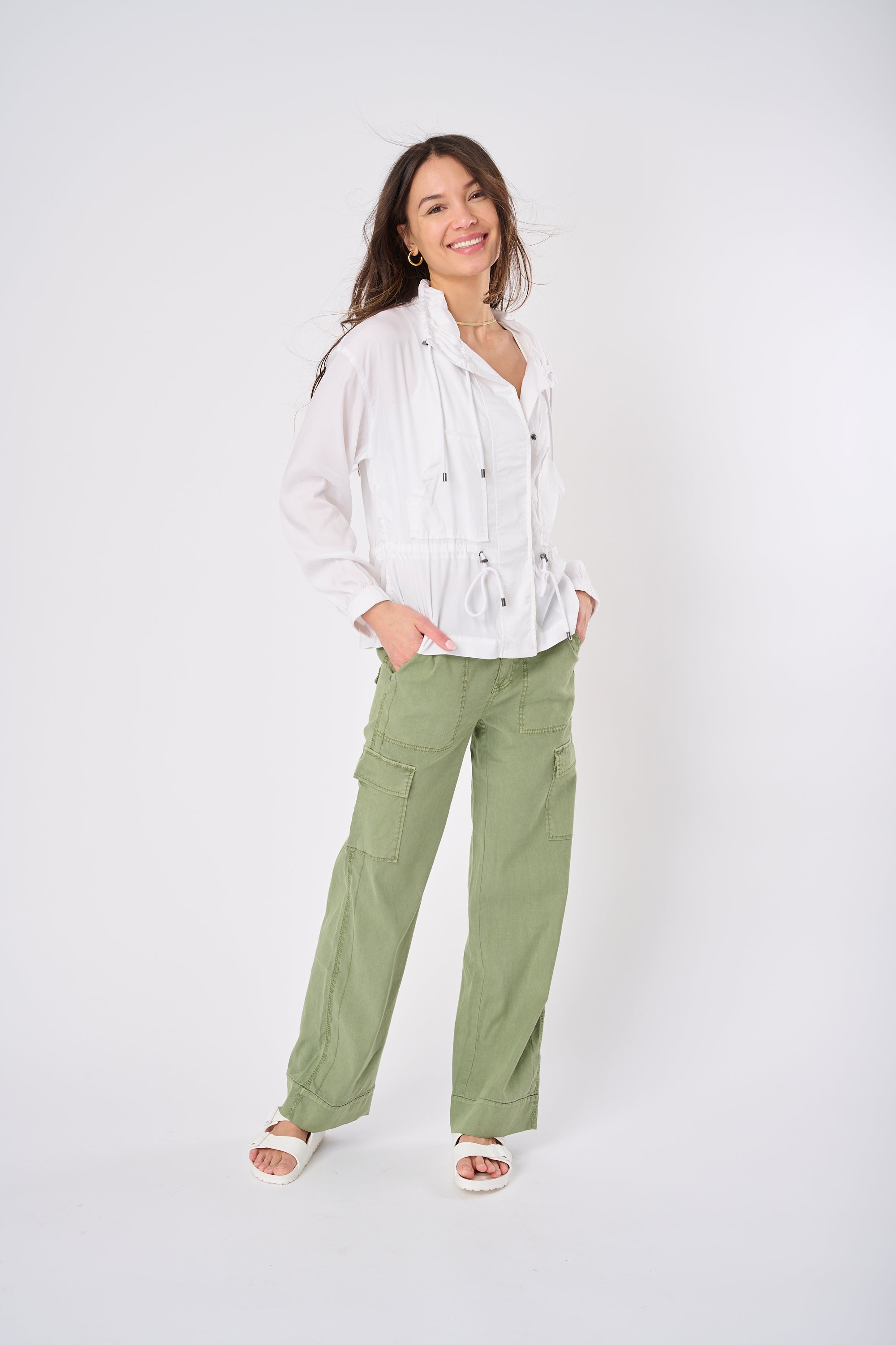 Ally Solid Cargo Pant