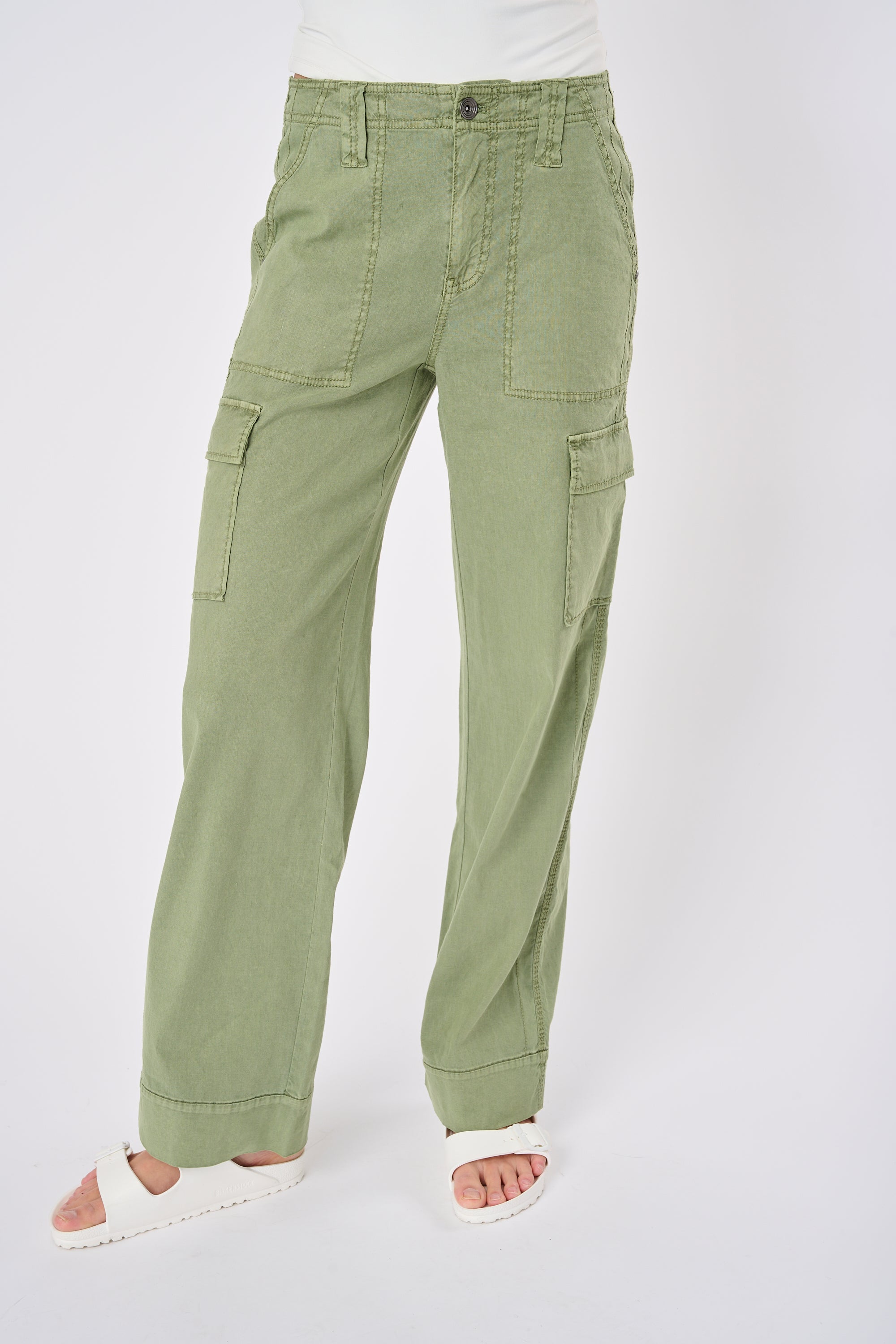 Ally Solid Cargo Pant