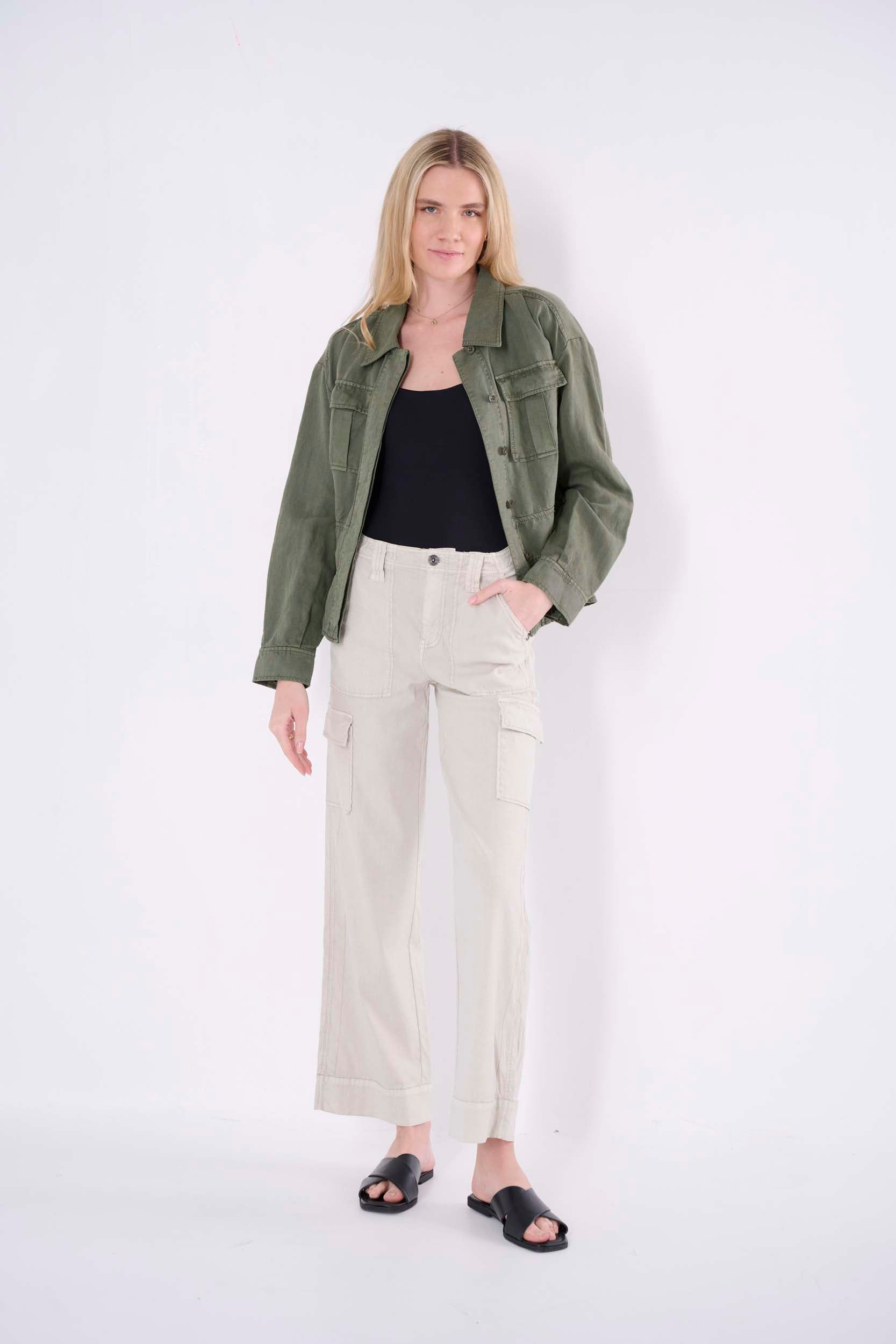 linen cargo pant womens