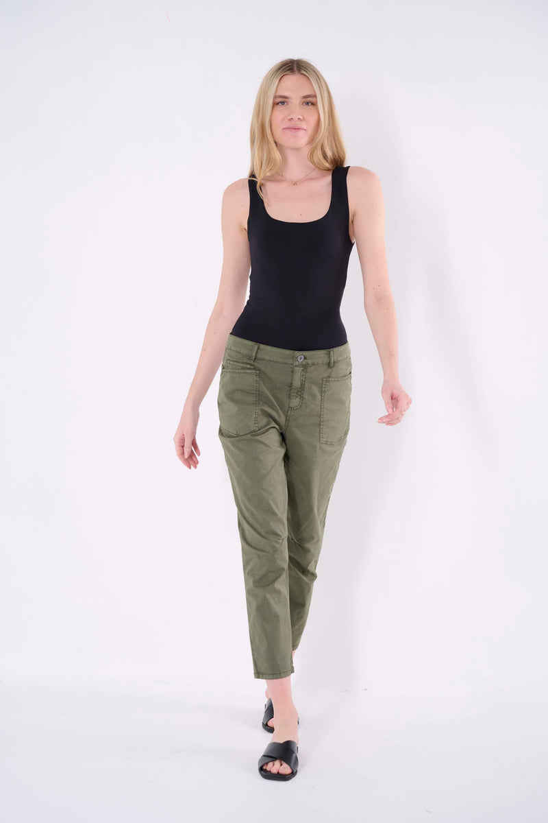 cotton calina solid pant women