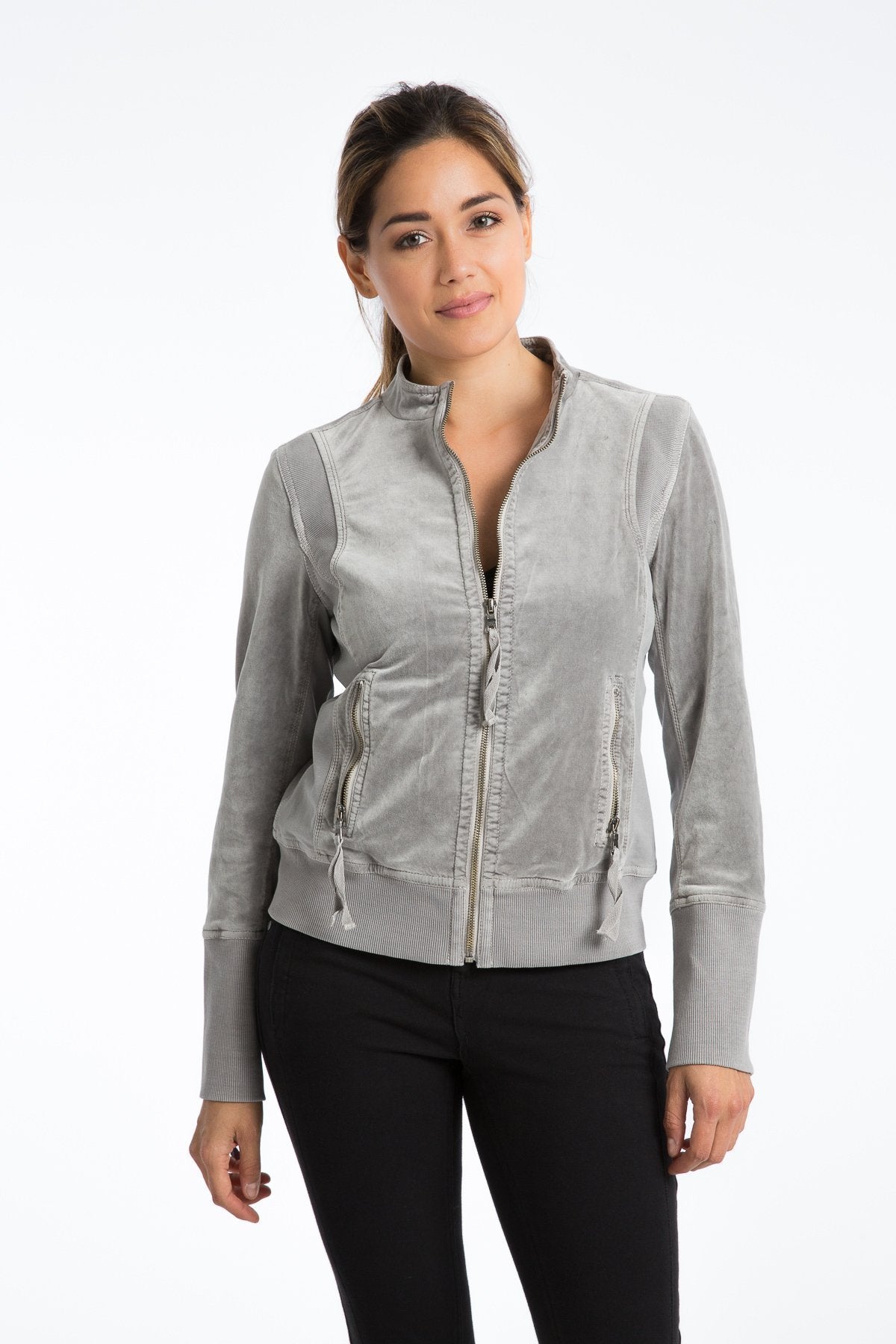 Donna Velveteen Track Jacket - Marrakech Clothing