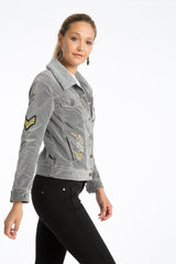 Janie 60's Velveteen Embroidered Jacket - Marrakech Clothing