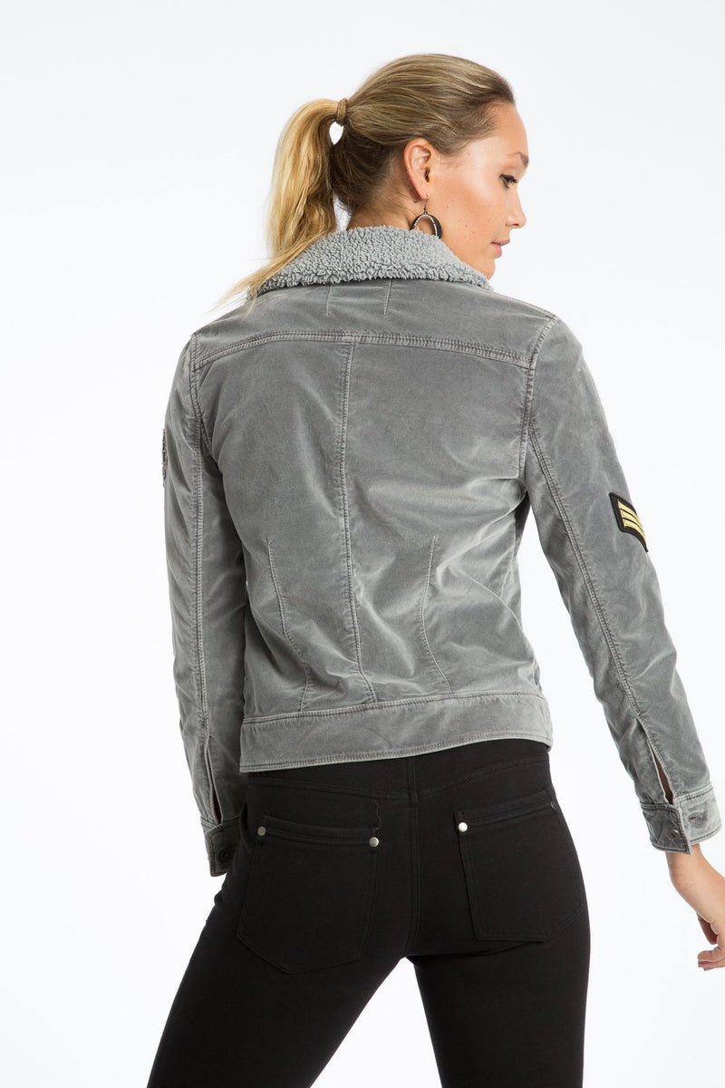 Janie 60's Velveteen Embroidered Jacket - Marrakech Clothing