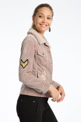 Janie 60's Velveteen Embroidered Jacket - Marrakech Clothing