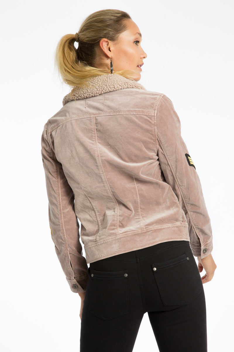 Janie 60's Velveteen Embroidered Jacket - Marrakech Clothing