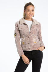 Janie 60's Velveteen Embroidered Jacket - Marrakech Clothing