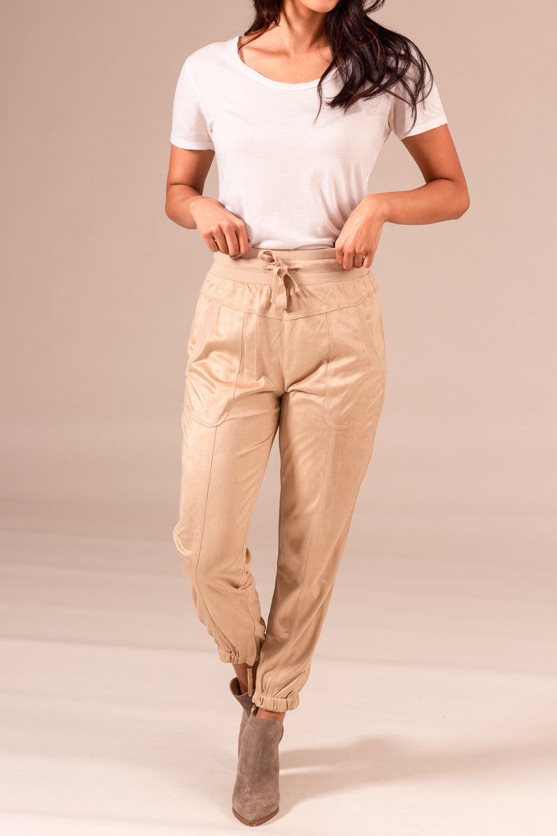 Suede Jogger Pant
