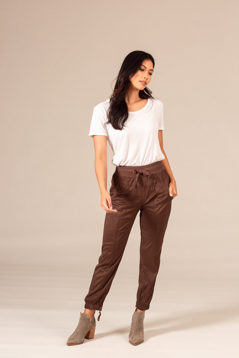 Suede Jogger Pant
