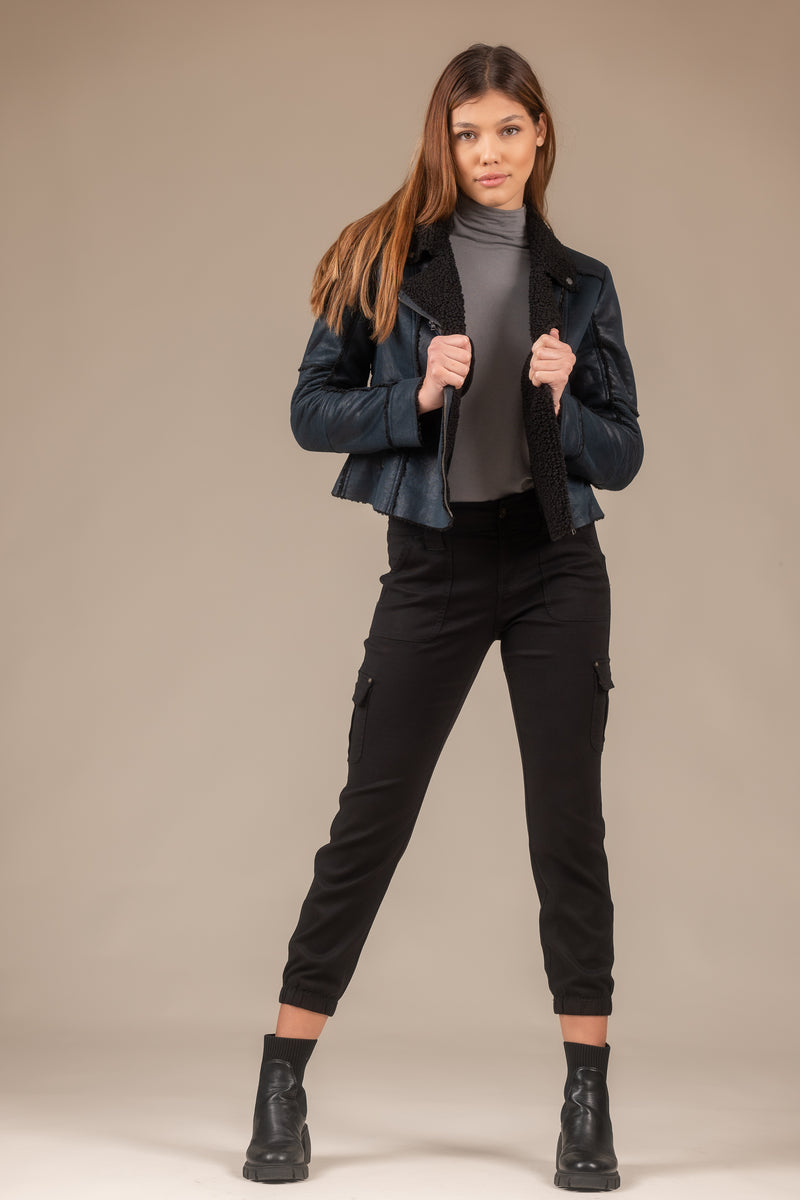 Distressed Sherpa Coat