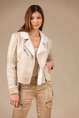 Distressed Sherpa Coat