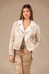 Distressed Sherpa Coat