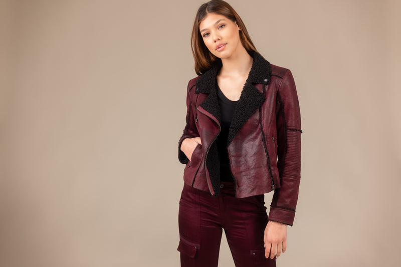 Distressed Sherpa Coat