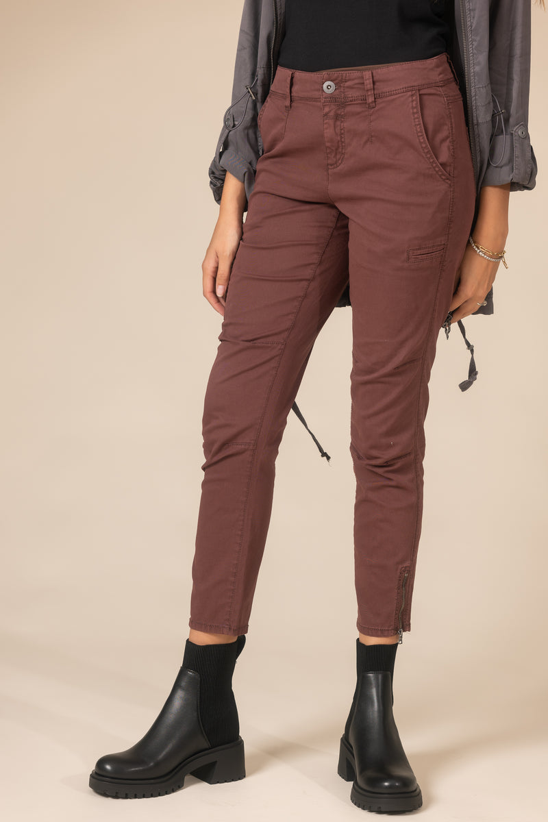 twill chino pant women