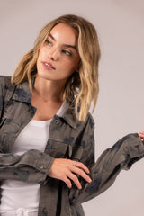 lightweight linen button down top women