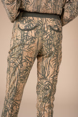 Printed Stretch Poplin Pant