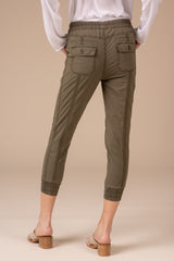 Solid Stretch Poplin Jogger