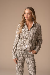 Vern Printed Cupro Jacket