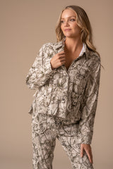 Vern Printed Cupro Jacket