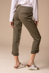  Solid Tencel Linen Beach Pant