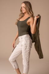 Solid Stretch Poplin Pant