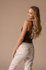 Solid Stretch Poplin Pant