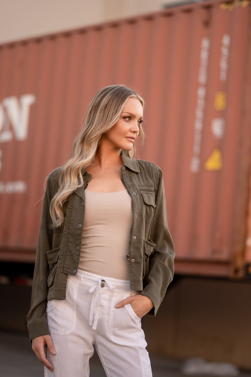 Vern Solid Cupro Jacket