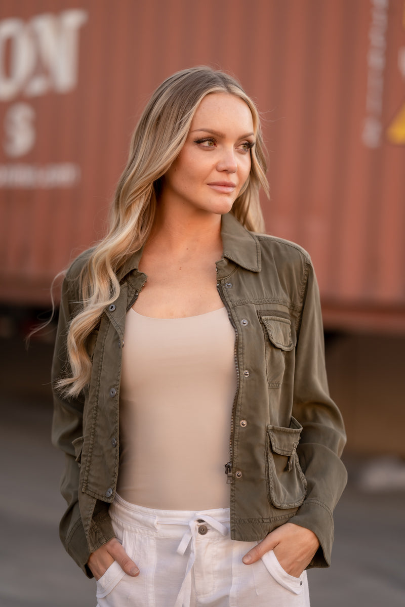 Vern Solid Cupro Jacket